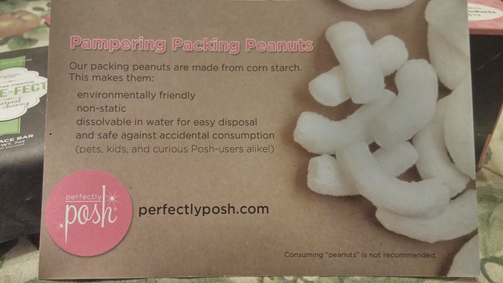 Product Reviews: Perfectly Posh, Packing Peanuts